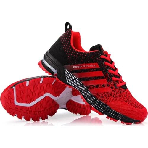 Men Marathon Running Shoes Breathable Lightweight Sneakers Outdoor Sports Shoes for Women Comfortable Athletic Training Footwear