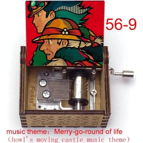 VIP dropship of Merry-go-round of life music theme howls moving castle Music Box Childrens Girl gift Birthday Gift No.1-No.88