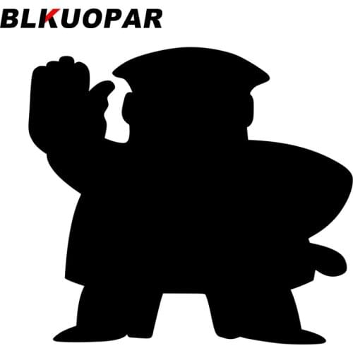 BLKUOPAR for Police Sign Hand Car Stickers Sunscreen Decals Motorcycle Helmet Suitcase Waterproof Personality Decor Car Styling