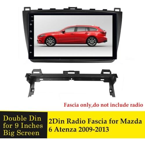 9 Inches Car Radio Fascia for Mazda 6 Atenza 2009-2013 Stereo Dashboard Installation Surround Trim Kit Frame Adaptor Bezel Panel