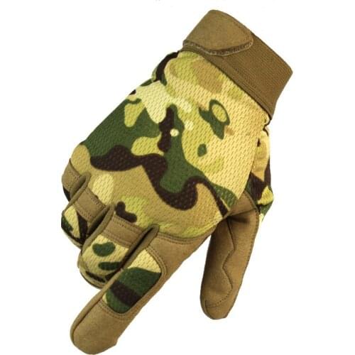 Multicam Tactical Gloves Antiskid Army Military Bicycle Airsoft Motocycel Shoot Paintball Work Gear Camo Full Finger Gloves Men