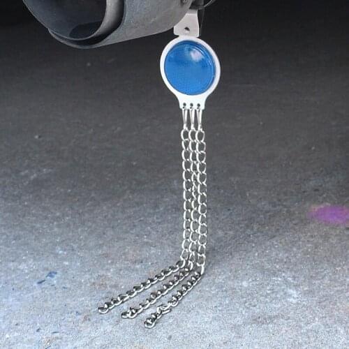 Universal Car Round Electrostatic Avoid Ground Belt Vehicle Warning Auto Antistatic Ground Wire Metal Reflective Grounding Strip