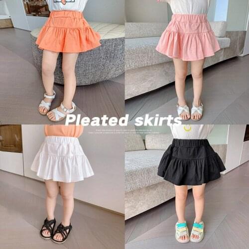 Girls skirt pants summer thin princess childrens summer dress 2021 new childrens clothing skirt baby shorts