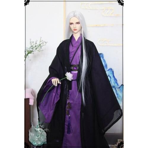 1/4 1/3 Scale BJD Clothes Chinese Hanfu Ancient Costume Dress Samurai Outfit For BJD/SD MSD SSDF ID75 Strong Uncle 80cm Doll 223