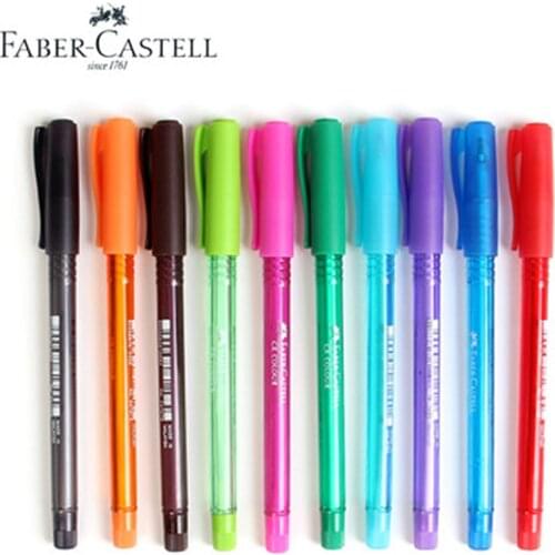 10Pcs FABER CASTELL 2470 Gel Pen Ballpoint Pen 1.0mm 9 Colors for Choose Office and School supplies