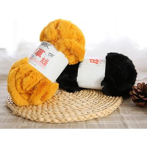 100g DIY Hand Woven Fur Thread Coat Line Doll Earmuffs Scarf Neckline Gloves Hat Line Wool