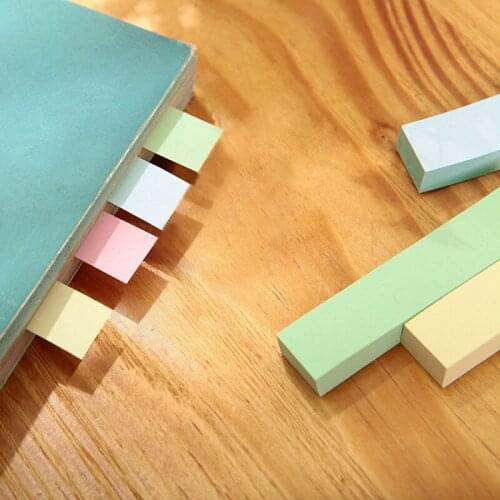 5 colors Self Adhesive Memo Pad Sticky Cute Candy Color Sticky Notes Bookmark Point It Marker Memo Sticker Paper Escolar