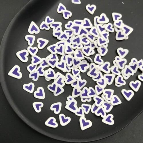 50g Heart Polymer Clay Slices Sprinkles for Kids Diy,Craft/Nail Art/Scrapbook Decoration,Filler Polymer Clay Embellishments