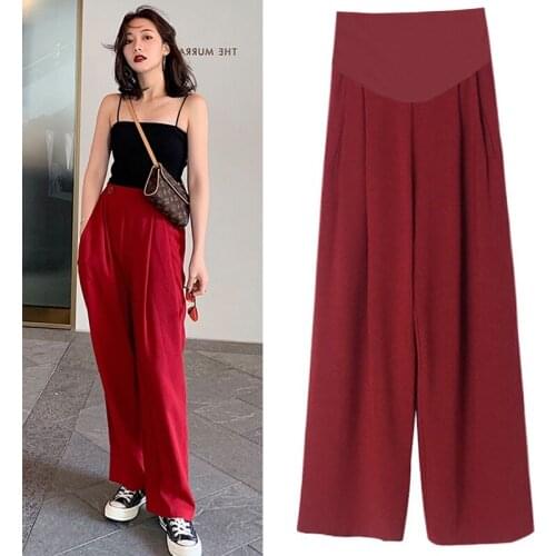 74070# Maternity pants Summer Adjustable Elastic Waist Belly Support Pants Maternity Leggings Maternity Trousers