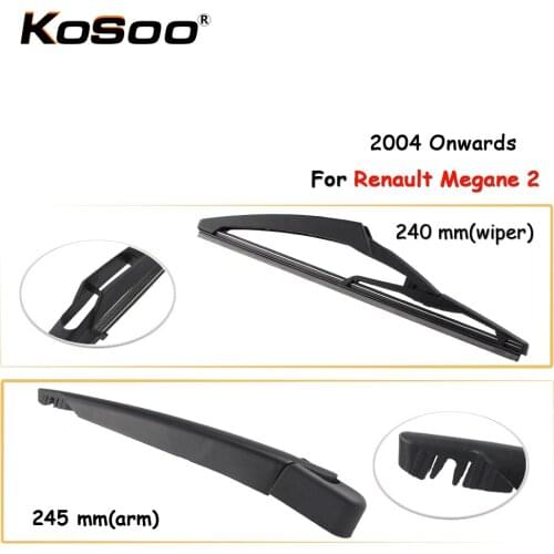 KOSOO Auto Rear Car Wiper Blade For Renault Megane 2,240mm 2004 Onwards Rear Window Windshield Wiper Blades Arm,Car Accessories