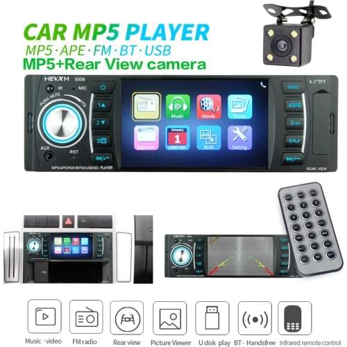 4.1" TFT LCD Screen Car MP5 Player FM Bluetooth Stereo Radio with /without Rear View Camera