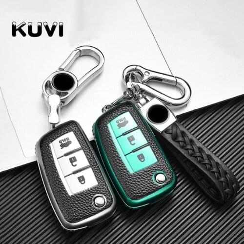 PU Leather Car Remote Key Case Cover For Nissan X-Trail Juke Qashqai Altima Maxima Livina Tiida Nismo Key Protect Shell Holder