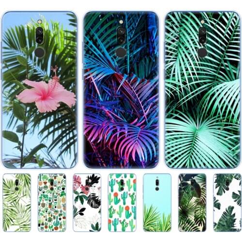 Case For redmi 8a 8 Case redmi note 8 9 PRO 8T 9S Case For xiaomi mi NOTE 10 PRO 9 lite POCO F2 Pro green leaves plants summer