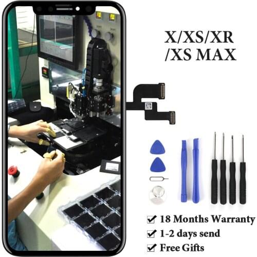 5pcs For iPhone X XR XS MAX LCD Display No Dead Pixel Tianma OLED OEM High Quality Touch Screen Digitizer Assembly Spare Parts