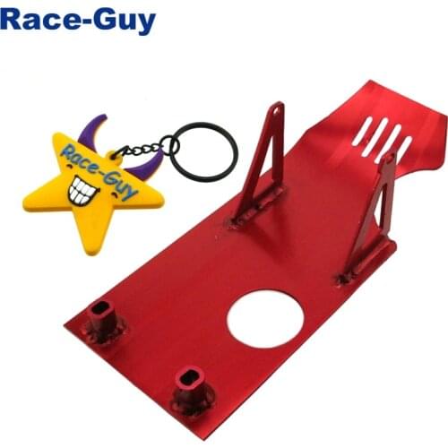 Red Aluminum Engine Skid Plate For Chinese SDG Braaap Taotao Coolster Lifan YX KXL CRF50 Pit Dirt Bike Motorcycle