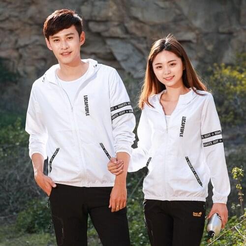 Summer Jackets Men Women Sports Outdoor Thin Sun Protection Clothing Ultrathin Breathable Windbreakers Coats Lovers