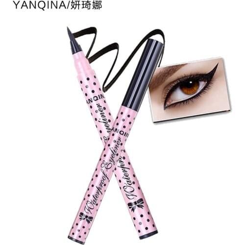 Cross Border Hot Selling yanqina/yan qi na Polka Dot Eyeliner 8621 Not Easy to Smudge Liquid Eyeliner Color