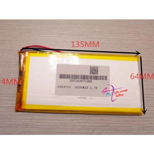 Best battery brand 1PCS Tablet 4064135 3.7v 4000AMH polymer battery