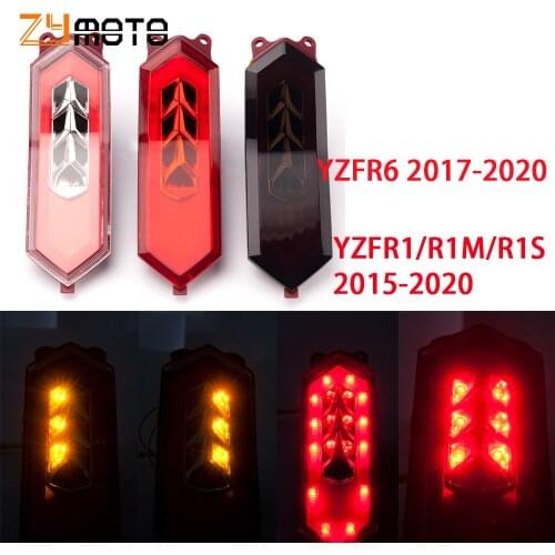 Motorcycle LED Taillight Brake Rear Turn Signal Indicator Lamp Tail Light For Yamaha YZF R6 R1 R1S R1M YZFR6 YZFR1 2019 2020