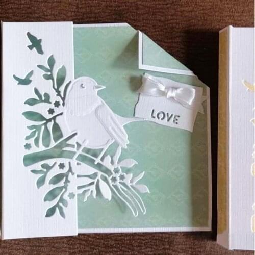 New Design Birdie Branch Craft Metal Cutting Dies Scrapbooking Album DIY Paper Card Craft Embossing Die