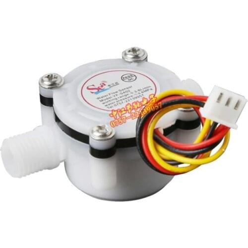 New G1/4" 0.5-5L/min Water Coffee Flow Hall Sensor Switch Meter Flowmeter Counter