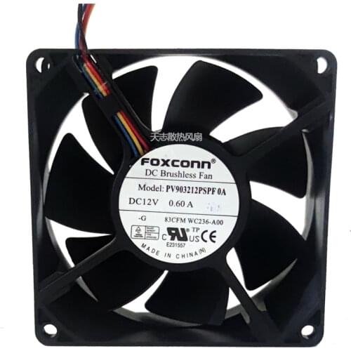 New Original PV903212PSPF 0A 9232 12V 0.6A Chassis CPU Fan