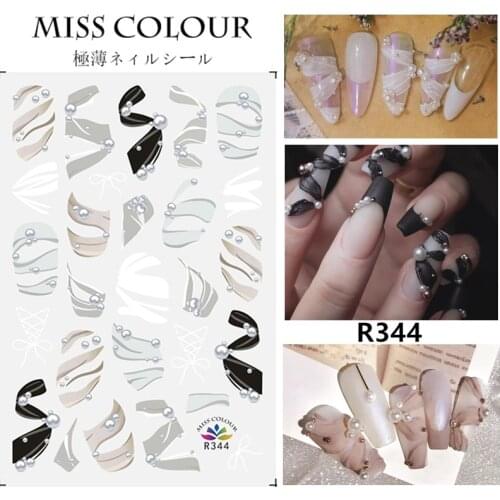 Spring and Summer New Nail Stickers Ballet Shoes Love Flower Style 3D Nail Stickers