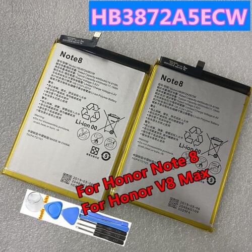 Original Battery HB3872A5ECW 4500mAh For HUAWEI Note 8 Note8 EDI-DL00 EDI-AL10 / Honor V8 Max Replacement Batteries