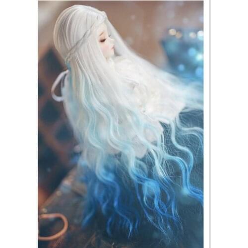 1/4 MSD Minifee Wig,1/3 BJD Wig for SD/Smart Doll/Dollfied Dream Doll Accesories,Fashion Doll Wig Multicolor Wig