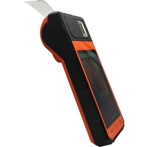 Handheld Thermal Printer 4G Android 6.0 Tablet With Fingerprint Scanner 5.5 Inch Capacitive Touch Screen 2 + 16G 2 SIM Card Slot