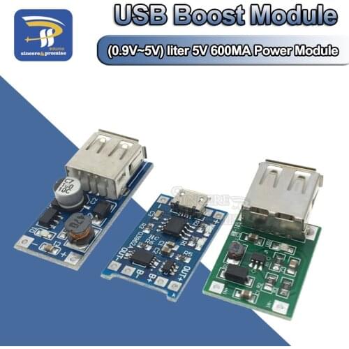 DC-DC Boost Module (0.9V ~ 5V) 600mA Boost Converter Step Up Module USB Mobile Power Boost Board
