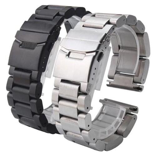 22mm 24mm 26mm solid stainless steel strap stainless steel bracelet strap accessory for Pam for SIKEI