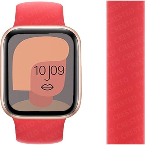 Solo loop band for Apple Watch strap 44mm 42mm 38mm 40mm soft silicone watchband bracelet correa Apple watch serie 6 SE 5 4 3 2