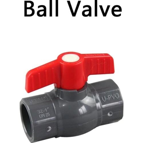 PVC Ball Valve Coupler Adapter Water Connector For Garden Irrigation System Aquarium fish tank ID20mm to 160mm 1 Pcs