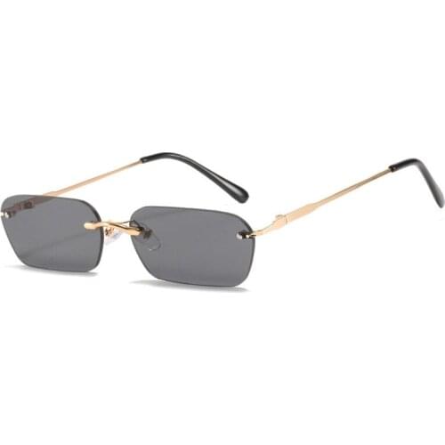 2020 Rimless Sunglasses Women Oval Shades Men Small Frame Sun Glasses Female Eyewear Gafas De Sol Ladies Male