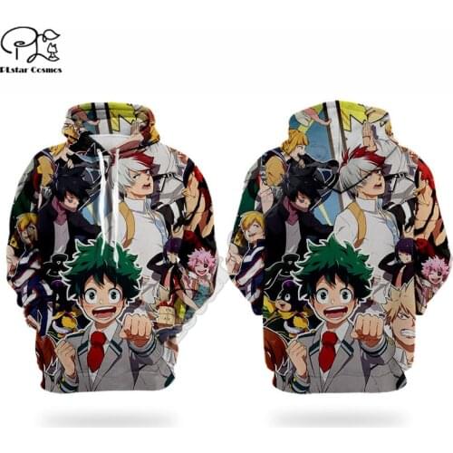 My hero academia Pattern 3D printed Hoodies sweatshirts Men Women Fashion Hooded Long Sleeve streetwear Pullover cosplay costume