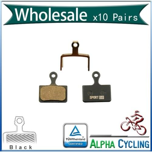 Bicycle Disc Brake Pads for SHIMANO Ultegra R8070, RS805, RS505, RS405 Hydraulic Disc Brake, 10 Pairs, Black Resin