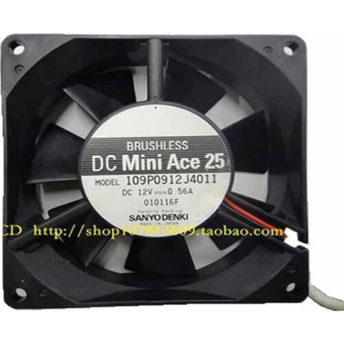 Sanyo Denki 109P0912J4011 DC 12V 0.56A 90X92X25mm Server Cooling Fan