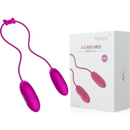 Lesbian Double Eggs Bullets Sex Vibrator Silicone Waterproof 7-Frequency G-Spot Clit Stimulation Intimate Sex Products