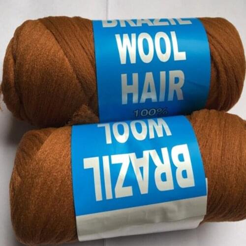 Factory price 27 bundles 70g per bundle Brazilian wool hair low temprature flame retardant synthetic fiber for braiding