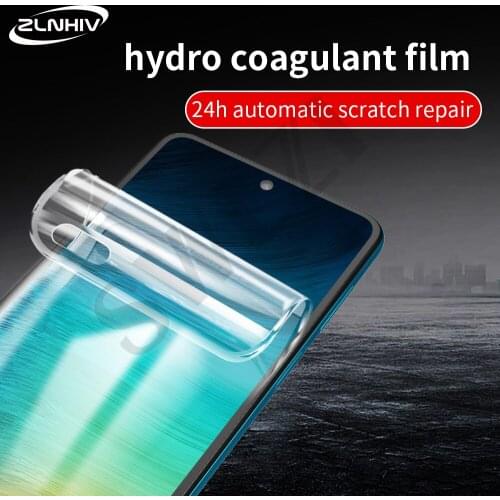 ZLNHIV soft full cove phone screen protector for redmi note 8 8T pro protective hydrogel film Not Glass