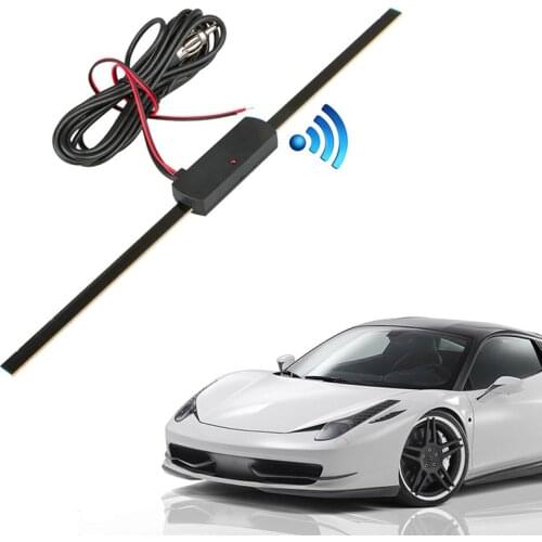 Car Electronic Radio Antenna Windshield Car AM FM Radio Antenna Signal Amplifier Booster 12V Universal Antena Booster 1PC