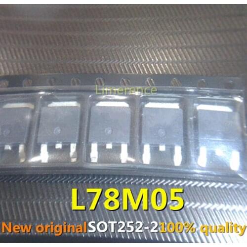 10pcs L78M05CDT TO252 L78M05 TO-252 78M05 POSITIVE VOLTAGE REGULATORS new and original