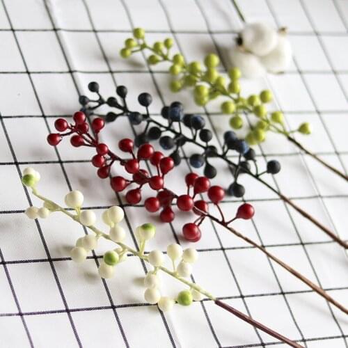 10pcs Single Berry Christmas Decoration 30cm diy Home Wedding Flower Decoration Foam Red Berry Fake Flower Handmade Accessories