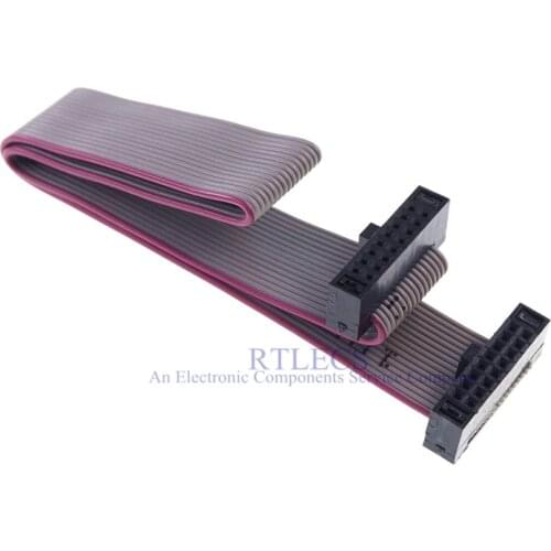 100pcs 0.050" 1.27 mm pitch 16 Pin 2x8 Position Flat IDC Wire Cable assembly JTAG ISP DOWNLOAD Extension Cable IDC Assemblies