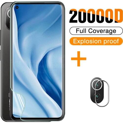 2 in 1 Camera Screen Protector For Xiaomi 11 lite 11pro 10 ultra 10i 10s 10t lite 9 pro 9t 9se 8lite 8se 8 Soft Hydrogel Film