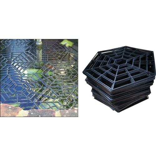 20/Set Plastic Fish Guard Grid Guard Netting Lightweight Pond Protector Floating Net Cover Yard Garden Supplies
