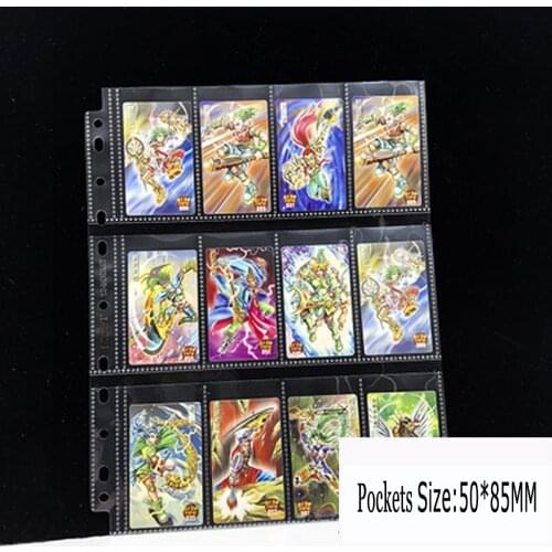20pages 12 pockets 50*85MM size small cards page Photo Album card page for Magical collection board game cards star Post card