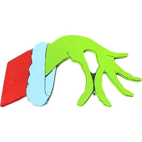 2021 Christmas Thief Hand Cut Out Xmas Thieves Left Or Right Hands Stoling Decal Wall Stickers Home Decorative Supplies