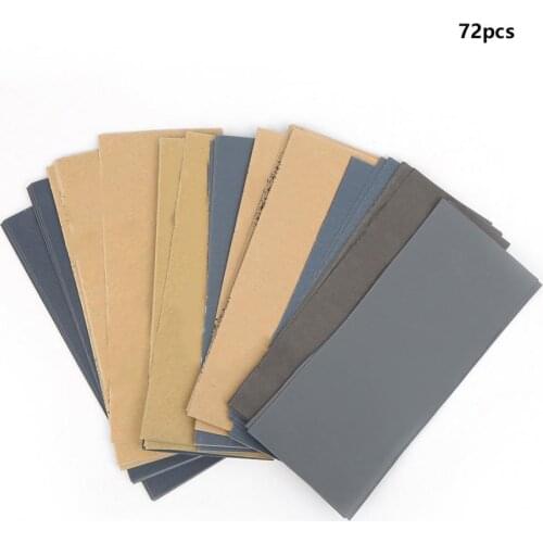 36Pcs/72Pcs 400-3000 Grits Sandpaper Set Ultra Thin Abrasive Paper Sanding Sheets Woodworking Automotive Grinding Polishing Tool
